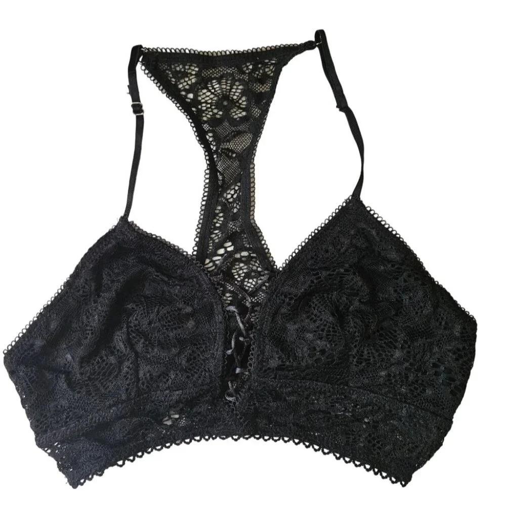 Harlow  Poppy Lace Up Bralette